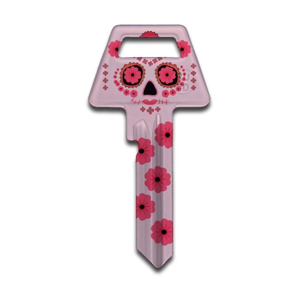 Nøgleemne - 6-stift - Mexico Pink-motiv
